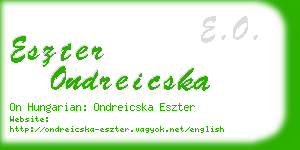 eszter ondreicska business card